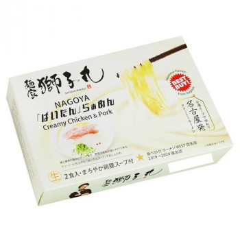 （代引き不可）（同梱不可） 名古屋 麺家 獅子丸 ぱいたんらぁめん(2食) SP-130 &times;10個セット クリーミーラーメン｜オフィス　ユー