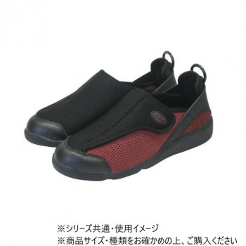 (同梱不可) すたこらさんソフト 100 ブラック×ワイン 22.0/22.5cm 脱ぎ履きらくらく