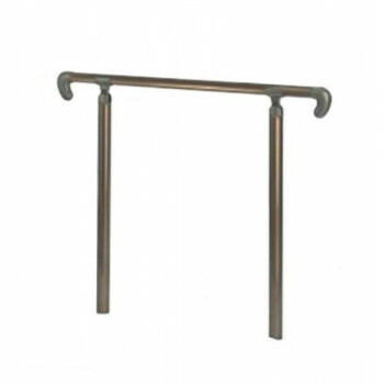 （同梱不可） シロクマ　アプローチ手すり(U) ブロンズ AP-20U　900mm 後付けリフォームに最適です｜オフィス　ユー