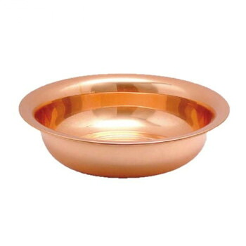 （同梱不可） COPPER100　銅洗面器　27cm　S-9340 使って納得!