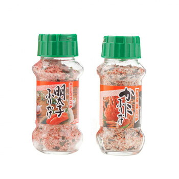 (代引き不可)(同梱不可) みなり 明太子ふりかけ 85g・かにふりかけ 85g 各15個セット 風味ゆたかなふりかけ|オフィス ユー