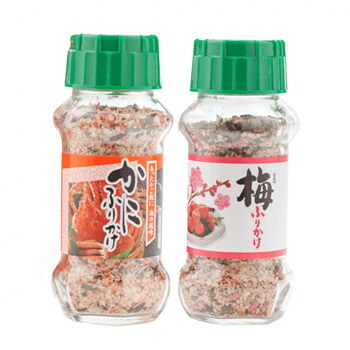(代引き不可)(同梱不可) みなり かにふりかけ 85g・梅ふりかけ 85g 各15個セット 風味ゆたかなふりかけ|オフィス ユー