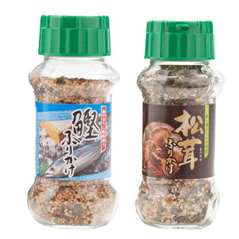 （代引き不可）（同梱不可） みなり 鰹ふりかけ 80g・松茸ふりかけ 85g　各15個セット 風味ゆたかなふりかけ｜オフィス　ユー