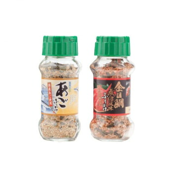 (代引き不可)(同梱不可) みなり あごふりかけ 80g・金目鯛煮付風味ふりかけ 80g 各15個セット ふりかけセット|オフィス ユー
