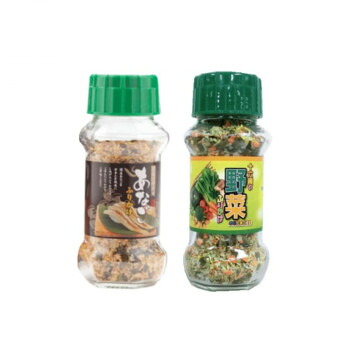 (代引き不可)(同梱不可) みなり あなごふりかけ 80g・十六種の野菜ふりかけ 90g 各15個セット ふりかけセット|オフィス ユー