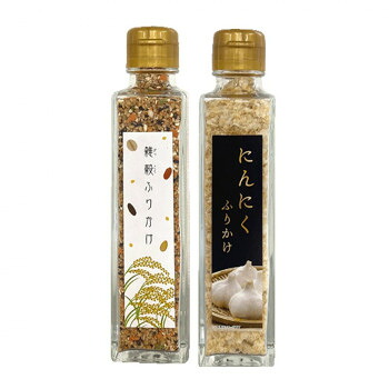 （代引き不可）（同梱不可） みなり (角瓶)雑穀ふりかけ70g・にんにくふりかけ40g　各15個セット 風味ゆたかなふりかけ｜オフィス　ユー