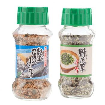 (代引き不可)(同梱不可) みなり 鰹ふりかけ 80g・野沢菜ふりかけ 90g 各15個セット 風味ゆたかなふりかけ|オフィス ユー