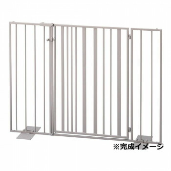 （同梱不可） セトクラフト Pet gate ペットゲート ストライプ 扉タイプ ラテ S23-0652 置くだけ簡単設置