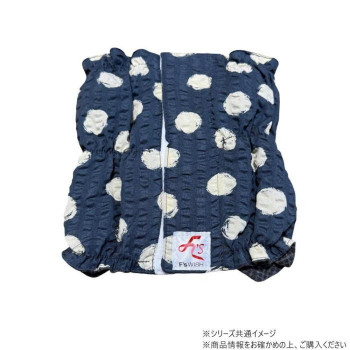 （同梱不可） 遠赤技研 ペット用 冷え対策・お腹の弱い子に テラペットはらまき Mサイズ ネイビードット柄(ゴム3本タイプ) 寒い季節にぴったり