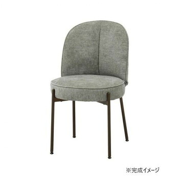 （同梱不可） 不二貿易 C/D:70671 ダイニングチェア ミオ GR 可愛らしさに品をまとったダイニングチェア