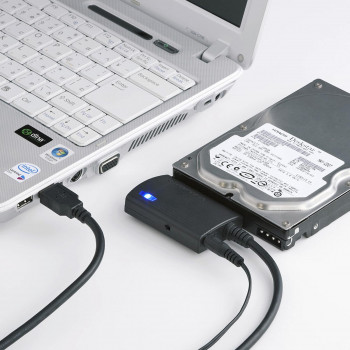 （同梱不可） サンワサプライ SATA-USB3.0 変換ケーブル USB-CVIDE3 内蔵型シリアルATAハードディスクをUSBに変換し接続可能にします