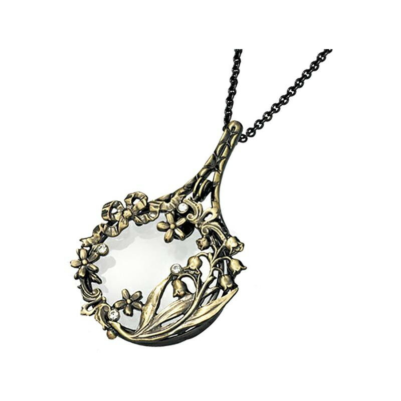 同梱不可 ブレストルーペ Rf 15 すずらん Z7990 めがね ネックレス 日本製 3 5倍 携帯用ルーペ おしゃれ ペンダント ネックレス 携帯 Novix Com