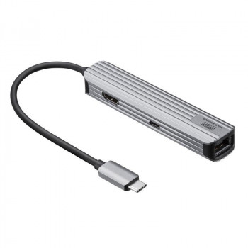 （同梱不可） サンワサプライ USB Type-Cマルチ変換アダプタ HDMI+LAN付 USB-3TCHLP7S HDMIポートとLANポートを搭載したマルチ変換アダプタ