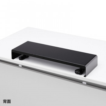 （同梱不可） サンワサプライ 電源タップ+USBポート付き机上ラック W600×D200mm ブラック MR-LC202BKN 電源タップとUSBハブ付机上ラック