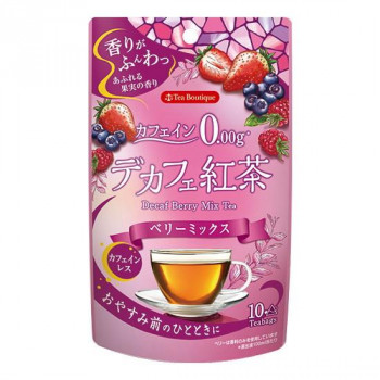 (代引き不可)(同梱不可) ティーブティック デカフェ紅茶 ベリーミックス (カフェインレス) 10TB×12セット 50625 デカフェでも本格的な紅茶のコクを感じられる味わい