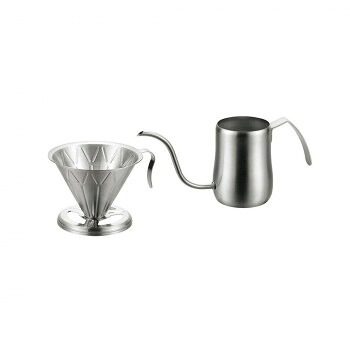 （同梱不可） 燕熟の技 コーヒードリップポット420ml サテン＆コーヒードリッパー EJC-700 世界にも知られている「燕熟の技」の技術を活かした逸品