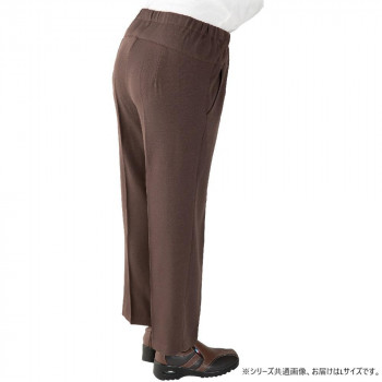 (同梱不可) ケアファッション スタイルをケアするパンツ(婦人) モカ L 9764302 前かがみ体型もすっきりカバー、美シルエットパンツ
