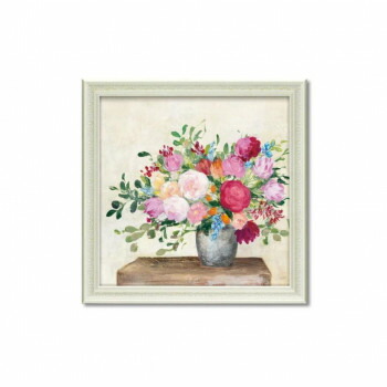 （同梱不可） アートフレーム ジュリア プリントン「ファームハウス ブーケ」 JP-13004 絵と額がセット