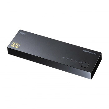（同梱不可） サンワサプライ 8K対応HDMI切替器(4入力・1出力) SW-HDR8K41L 超美麗な映像を楽しむことができる4入力1出力のHDMI切替器