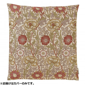 （同梱不可） 川島織物セルコン Morris Design Studio ピンクアンドローズ 座布団カバー 55×59cm LL1718 P ピンク おしゃれな座布団カバー