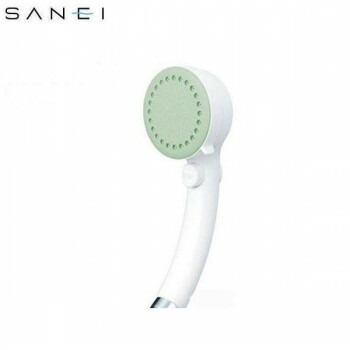 （同梱不可） 三栄水栓　SANEI ミストストップシャワーヘッド　PS3062-80XA　LG2・グリーン 水の微粒子が毛穴汚れをしっかり洗い流す!!