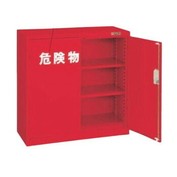 （代引き不可）（同梱不可） サカエ 危険物保管ロッカー 両開扉 880&times;380&times;880mm R-330 何処に設置しても目立つ赤色｜オフィス　ユー