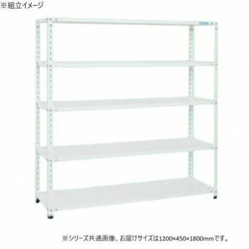 （代引っ張ること不可）（同梱不可） サカエ 販売店仕合わせ 1200×450×1800粍 白いこと 5段印字機 SHR-3115P パール白いことをやとい入れるした末たのもしいスチール写真棚