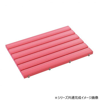 （同梱不可） 抗菌安全スノコ 完成品 600&times;900 ピンク MR0933415 湿気に強い抗菌仕様｜オフィス　ユー