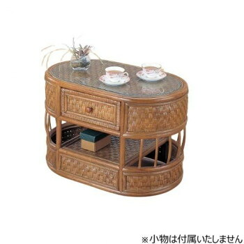 （代引き不可）（同梱不可） 今枝商店　Romantic Rattan　籐テーブル　T701 籐ならではの高級感