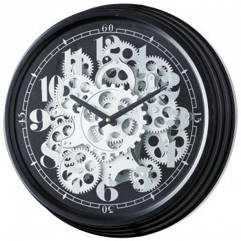 (同梱不可) Gear Clock ギアクロック 掛け時計 50307 アンティークなデザイン|オフィス ユー
