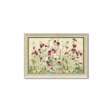 （同梱不可） アートフレーム シェリー ブラム「ホリホック ロウ クール」 CB-13022 絵と額がセット