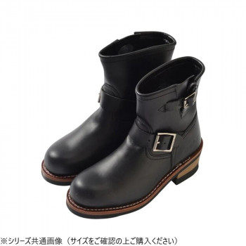 （同梱不可） AVIREX AV2225 エンジニアブーツ HORNET BLK 22.0cm AV2225BK040 ボリューミーなシルエットがキーになったエンジニアブーツ