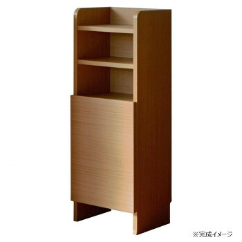 （代引き不可）（同梱不可） 日本製組立家具 ルガール30 ルーター収納 ナチュラル 狭い場所でも置ける収納棚