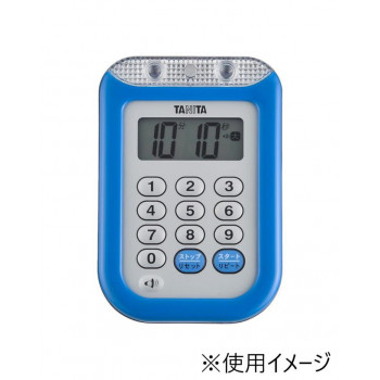 （同梱不可） タニタ　TD-377-BL(ブルー)　大音量タイマー100分計　128038 しっかり聞こえる大音量タイマー