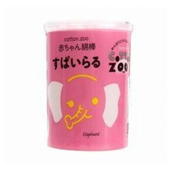 （同梱不可） 平和メディク コットン・ZOO 赤ちゃん綿棒すぱいらる 160本入&times;144セット 6096 かわいいパステルピンクの綿棒｜オフィス　ユー