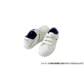 （同梱不可） アイトス 51632 セーフティシューズ(面ファスナー・踵踏み) ホワイト 25.5cm 脱ぎ履きの多い作業に最適