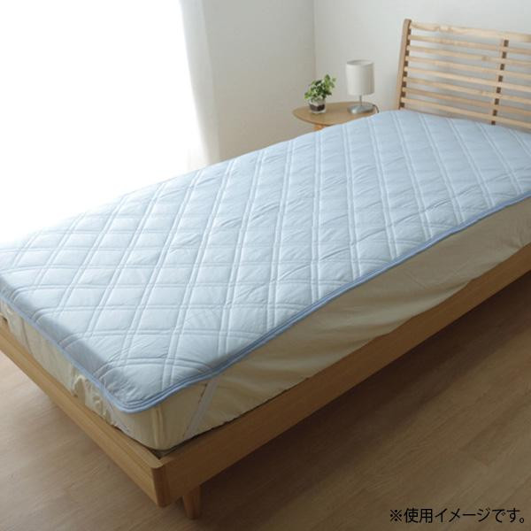 （代引き不可）（同梱不可） 敷きパッド ダブル 接触冷感 『NEWプレミアムクール』 約140×205cm 1563259 ひんやり気持ちいい！