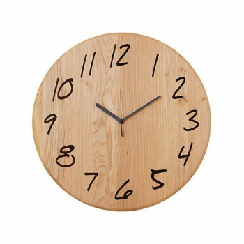 （同梱不可） Latree ラトレ TIME タイム ウォールクロック 宙moji ♯OAK オーク PL1TIM-0021414-OAOL 宇宙を感じる木の時計 9,209円