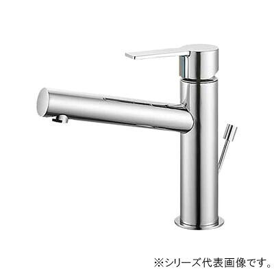 （同梱不可） 三栄 SANEI column シングルワンホール洗面混合栓 寒冷地用 K4750PK-13 吐水、止水が簡単に行えます。