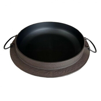 (同梱不可) 東伸販売 ツバ型 28cm S-11 すき焼き鍋|オフィス ユー
