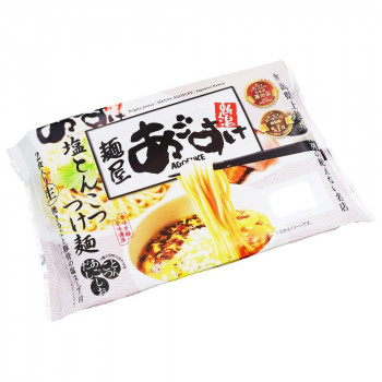 （代引き不可）（同梱不可） 袋入 新潟ラーメン 麺屋あごすけ 塩とんこつつけ麺(2食) KP-17 &times;16個セット クセになる濃厚つけ麺｜オフィス　ユー