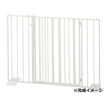 （同梱不可） セトクラフト Pet gate 愛玩動物論理ゲート 縞模様 扉印字機 乳汁 S23-0651 置くだけ飾り気の無い築き上げる 犬小屋・ケージ・ゲート-ゲート