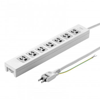 （同梱不可） サンワサプライ 電源タップ 雷ガード 3P・7個口・5m TAP-F37-5ZSR 一括集中スイッチ+雷ガード付きタップ