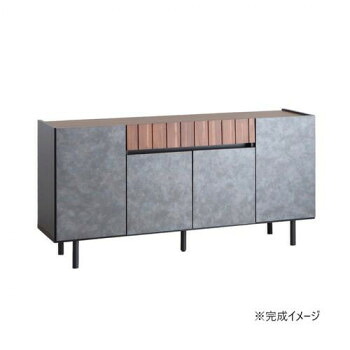 （代引き不可）（同梱不可） 東馬(TOHMA) CRE(クリート) 150サイドボード CL 54684770 モダンな雰囲気のサイドボード