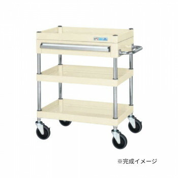 （代引っ張ること不可）（同梱不可） サカエ CSパール手押し車中量印字機 抽き出し付 象牙色 CSP-6073ASEI 雄捻子受け答えで精神的な統合飾り気の無い