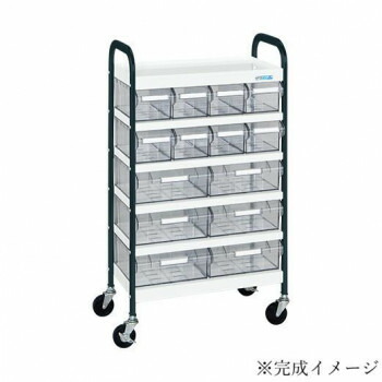 （代引き不可）（同梱不可） サカエ CSワゴン透明ボックス付 CSB-86TWD 一目瞭然、効率収納あなたの作業を加速するクリアボックス