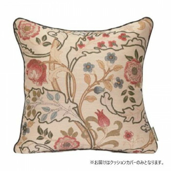 （同梱不可） 川島織物セルコン Morris Design Studio マリーイザベル 背当クッションカバー 50×50cm LL1725 R レッド おしゃれなお部屋にピッタリのクッションカバー。