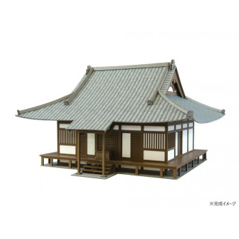 （同梱不可） みにちゅあーとキット 情景シリーズ S\u003d1/87・80 社寺-2 MK05-21 どこかレトロで懐かしい雰囲気