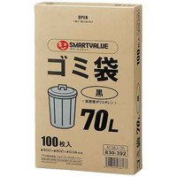 スマートバリュー ゴミ袋LDD黒70L 100枚*3箱 N138J-70P / そうじ用品その他 / 831195