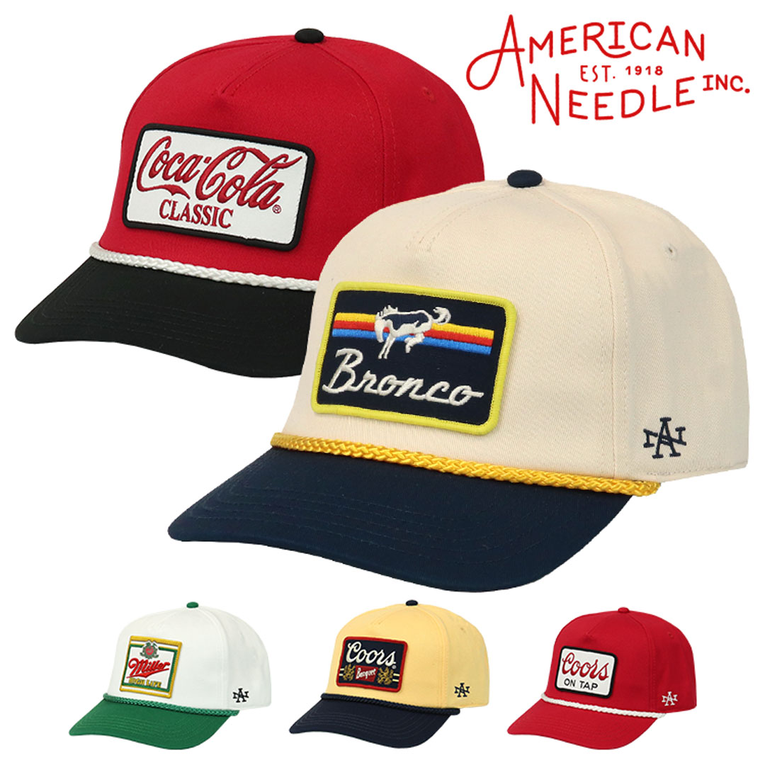 アメリカンニードル キャップ メンズ 5パネル ロープキャップ コカ・コーラ American Needle 帽子 企業ロゴ アメカジ BBキャップ ロゴ レディース 男女兼用